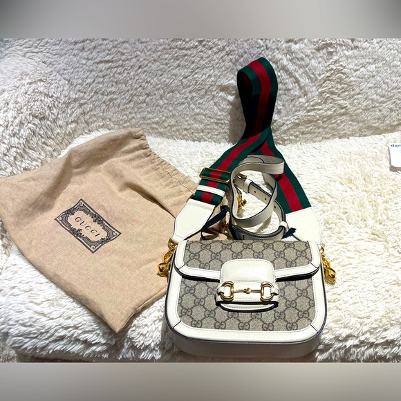 Authentic - Gucci Horsebit 1955 mini bag used 3 times. - Picture 1 of 10